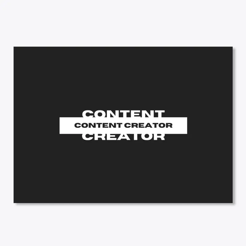 Content Creator Design for Men and Women